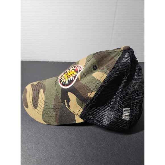 TNT Fireworks Trucker Baseball Cap Hat One Size Hook And Latch Camouflage - Picture 3 of 5